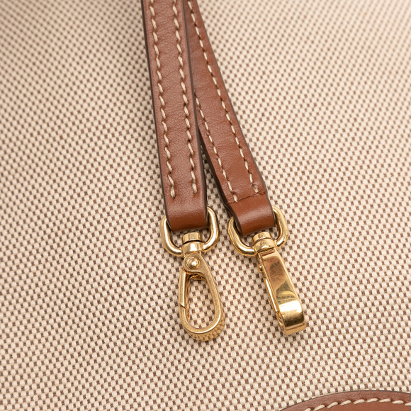 Pre-Loved Miu Miu Canvas Ivy Satchel - Picture 7 of 11